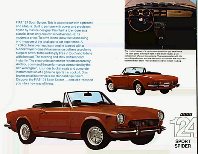A Page of Fiat's Sales Brochure