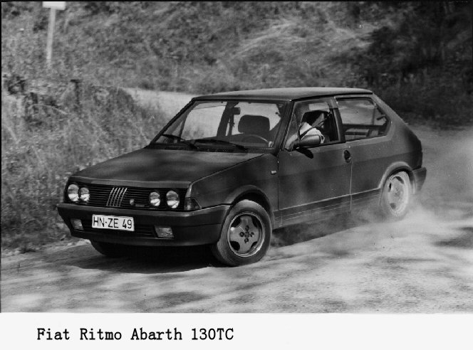 1981 Ritmo/ Strada 130TC Publicity Image (Courtesy of Fiat SpA)